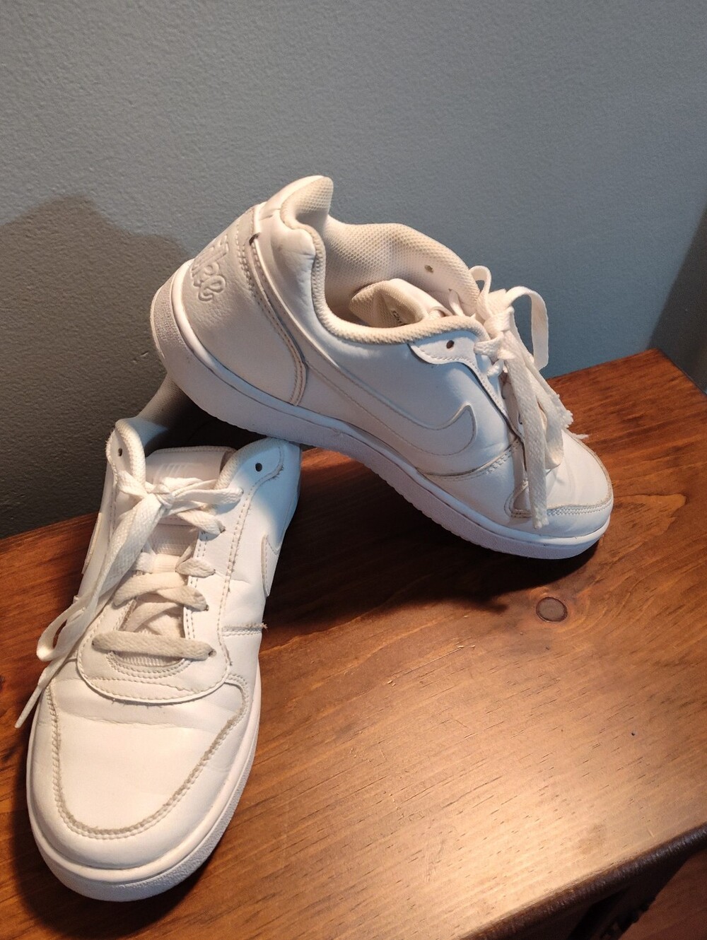 Nike Women's White Low-Top Leather Sneakers